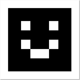 Pixel Smile - White Posters and Art